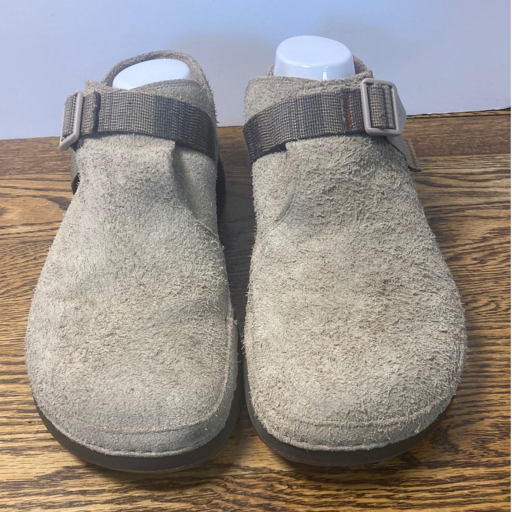 Chaco Paonia Clog Mens 12 Tan Suede Leather Slip On Shoes JCH108113 - Picture 3 of 7